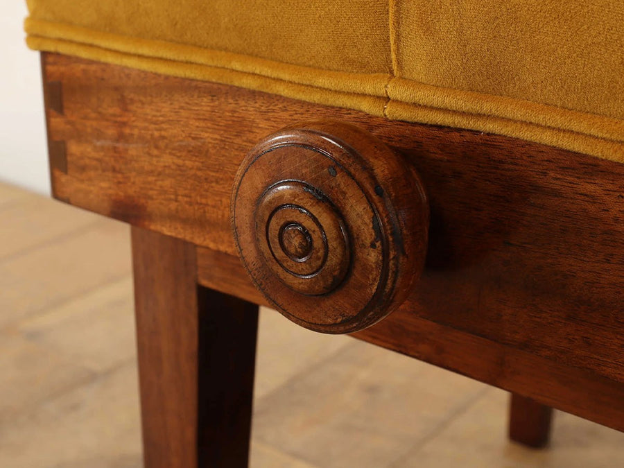 Real Antique Piano Stool