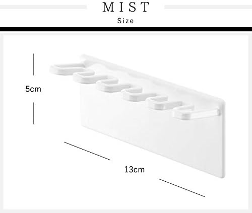 MIST マグネット バスルーム 歯ブラシホルダー 5連 ホワイト 浴室収納 ハブラシ 収納