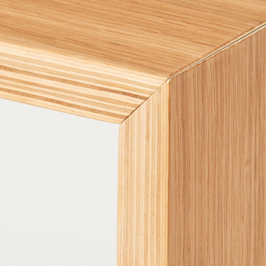 無印良品（MUJI）コの字の家具・積層合板 オーク材 35cm – N203