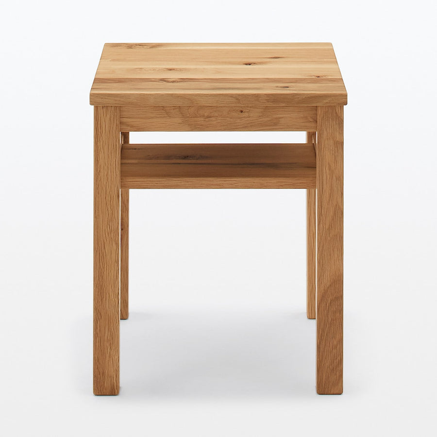 木製サイドテーブルベンチ 板座 節あり オーク材