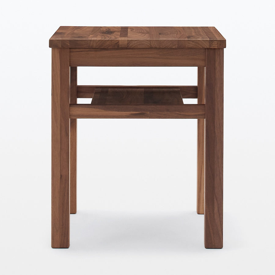 木製サイドテーブルベンチ 板座 節あり ウォールナット材