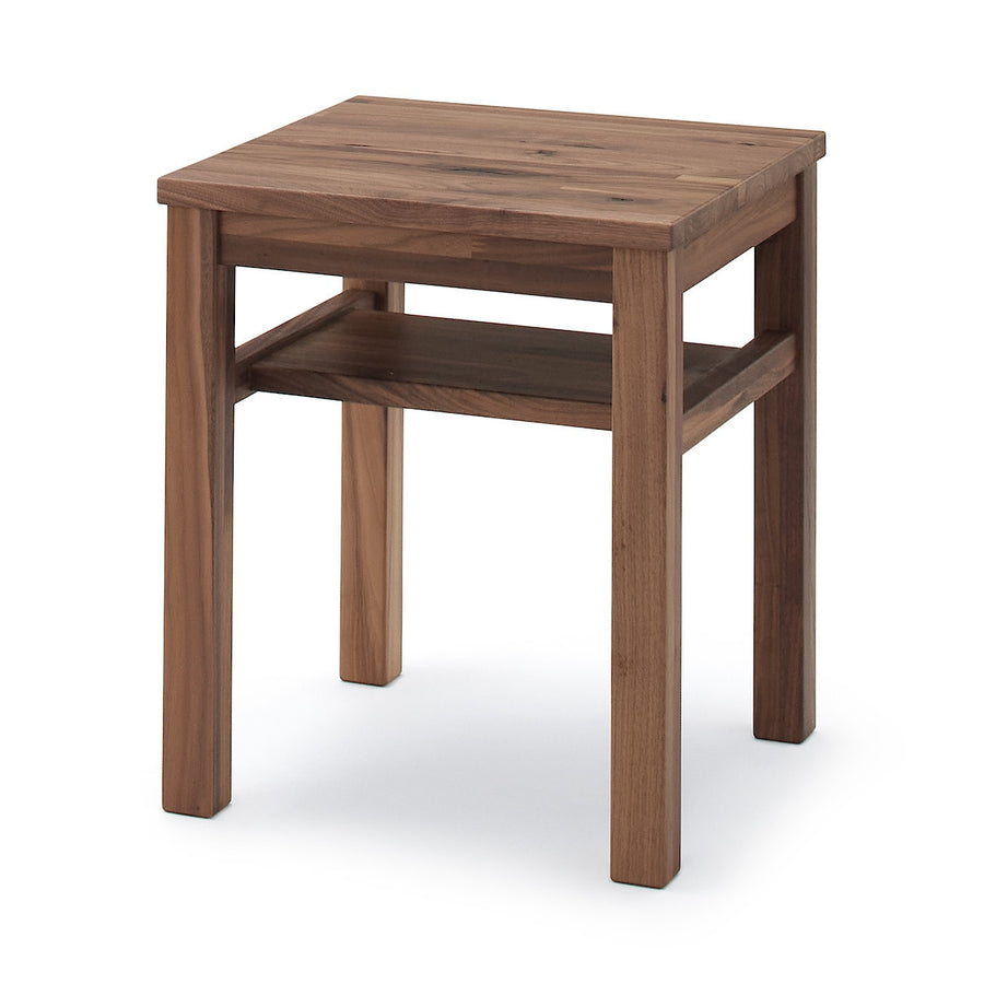 木製サイドテーブルベンチ 板座 節あり ウォールナット材