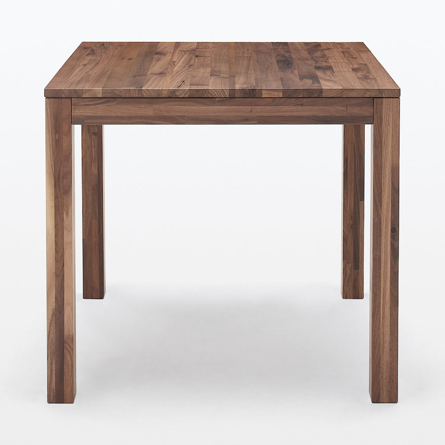 木製テーブル ウォールナット材 引出付 節あり 幅８０ｃｍ