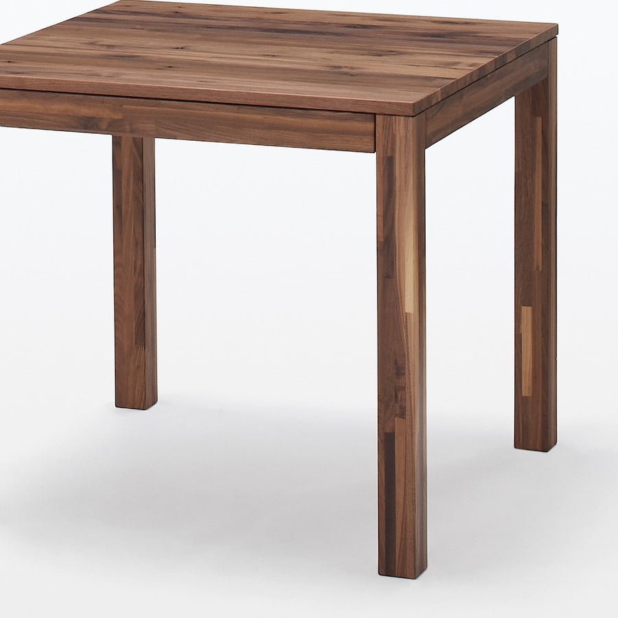 木製テーブル ウォールナット材 引出付 節あり 幅８０ｃｍ
