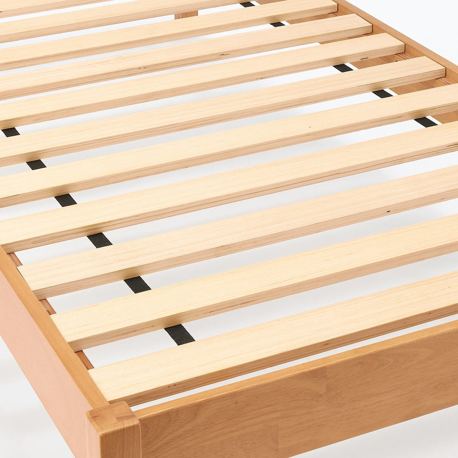 木製ベッド ラバーウッド材突板 [SD]
