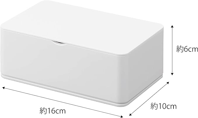 smart ウェットティッシュケース ホワイト ペーパーストッパー付き