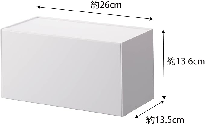 tower 石こうボード壁対応 トレー付き ペーパータオル ディスペンサー ホワイト ペーパータオルケース ペーパータオルホルダー 片手で取りやすい