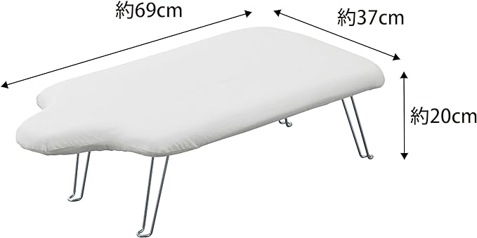 軽量人体アイロン台 ホワイト スタンダードライン スチームメッシュ構造 パリっと仕上げる アイロン掛け
