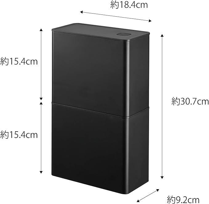 tower バルブ付き 密閉 コーヒーキャニスター&フィルター 収納ケース ブラック 詰め替え用 密閉 分解して洗える