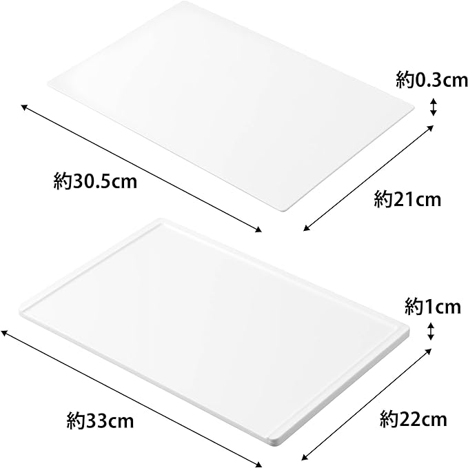 tower 抗菌 まな板&シートまな板 セット ホワイト まな板 両面使用可能
