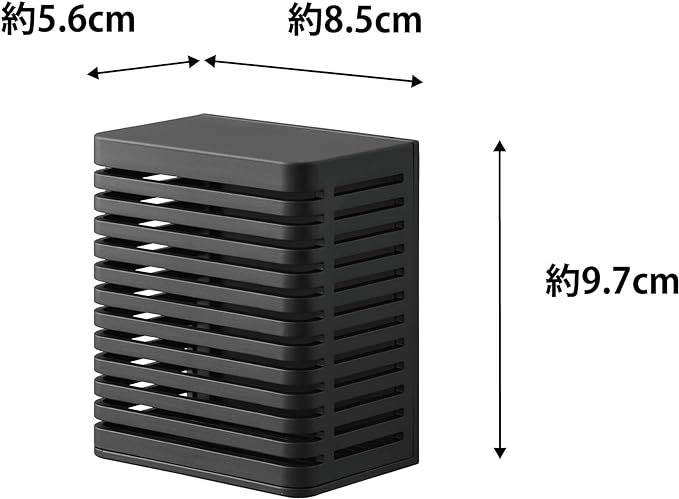 tower マグネット 防カビ&消臭剤ケース Ｓ ブラック 防カビ剤ケース お風呂 浮かせる収納