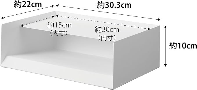 tower 天板付き レタートレー ホワイト A4サイズ 500枚 コピー用紙収納