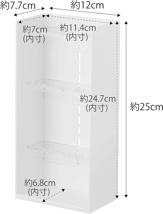 tower アクセサリー収納 ケース 4段 ホワイト 大容量 小物収納 ジュエリーケース