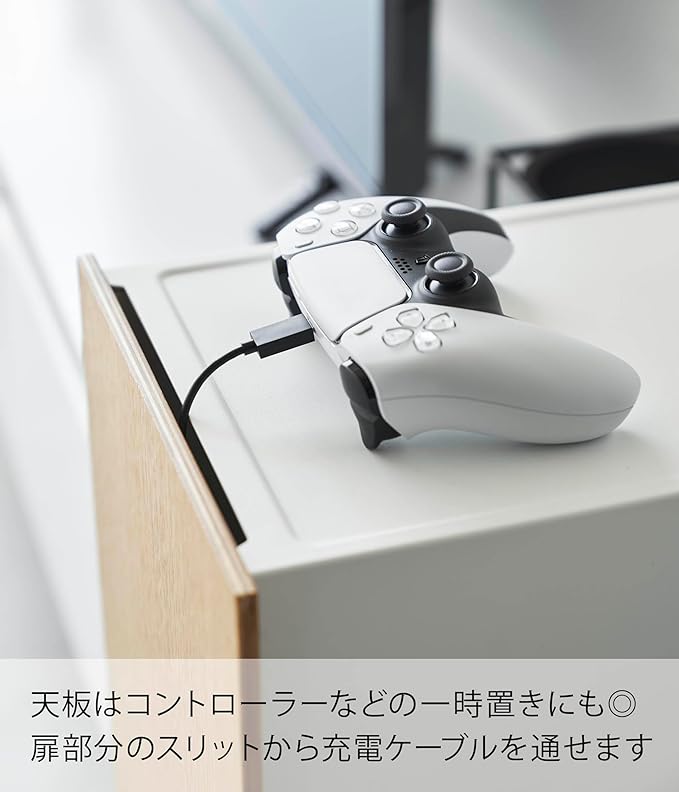 tower ゲーム機 収納 ラック ホワイト ゲーム機 コントローラー まとめて収納 整理整頓グッズ 大容量ラック