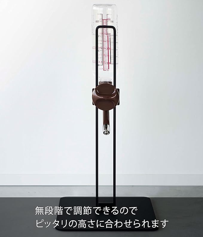 tower ペット用 ボトル給水器 スタンド ブラック 水飲み器 スタンド 高さ調節可