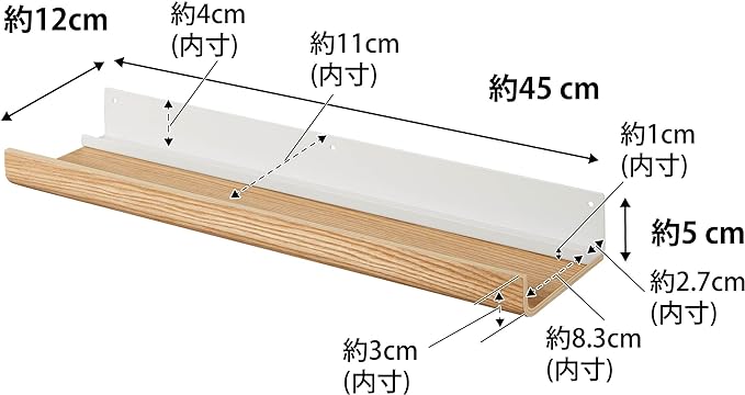 RIN 石こうボード壁対応 神棚 ナチュラル 神具ホルダー お札立て 簡易神棚