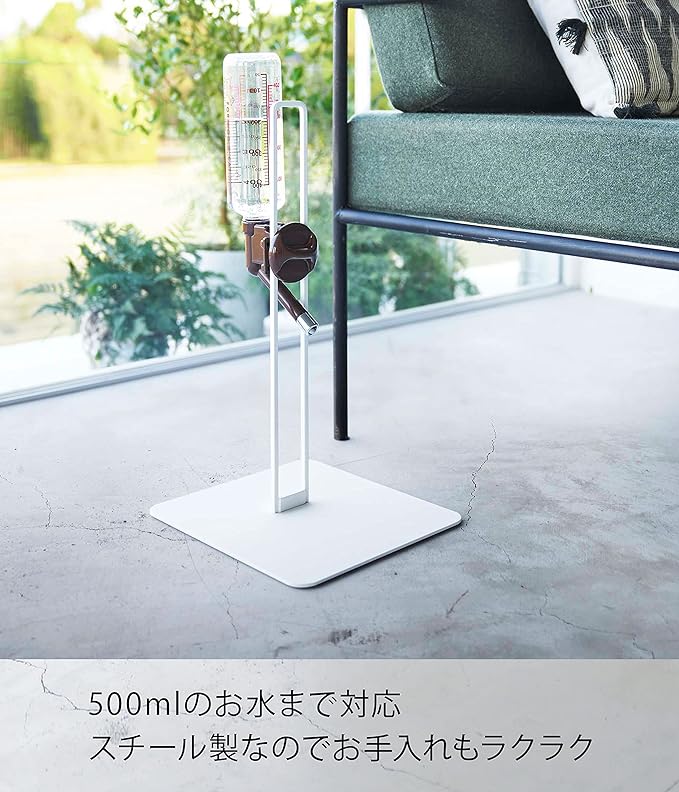 tower ペット用 ボトル給水器 スタンド ホワイト 水飲み器 スタンド 高さ調節可