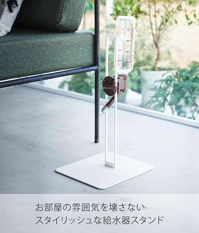 tower ペット用 ボトル給水器 スタンド ホワイト 水飲み器 スタンド 高さ調節可