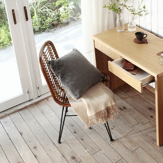 RATTAN DINING CHAIR スチール脚ラタンダイニングチェア