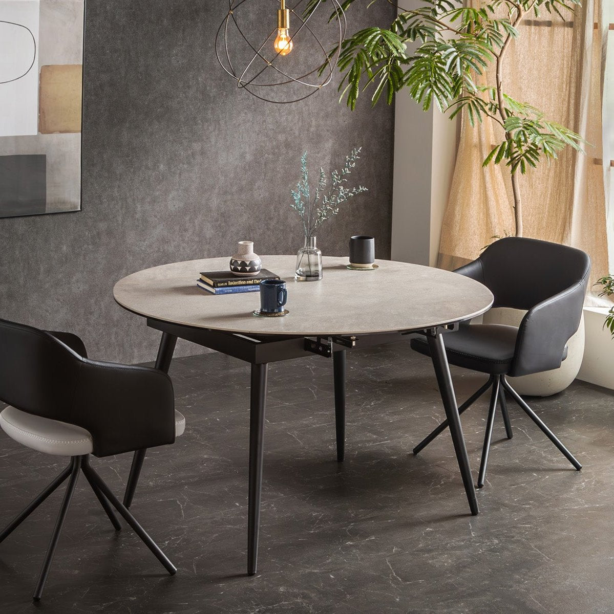 CELA（セラ）UP 120 Circle Ext-Dinning Table セラミック 伸長テーブル 1