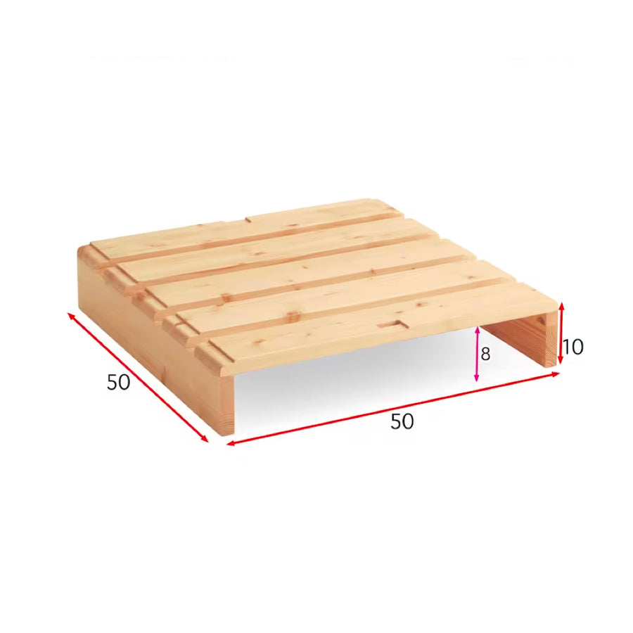 簡単に組み替えられるパレット風ベッド 8枚セット