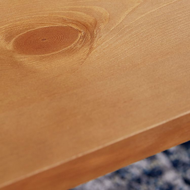 ローテーブル コンパクト パイン突板使用 スチール脚 ヴィンテージ風 リビングテーブル