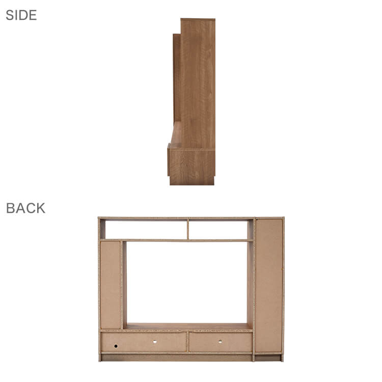 テレビ台 壁面収納 ハイタイプテレビボード 55インチ 木製 テレビラック 一体型