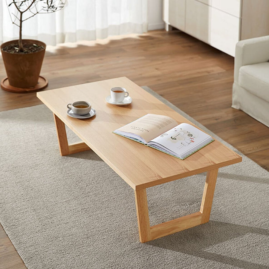 折りたたみテーブル ローデスク 選べる2サイズ 天然木使用 デザイン脚 ローテーブル センターテーブル