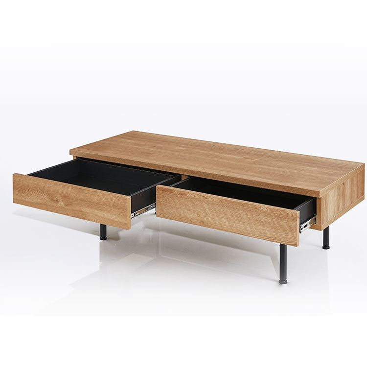 リビングテーブル 国産 ローデスク 半完成品 スチール脚 木製