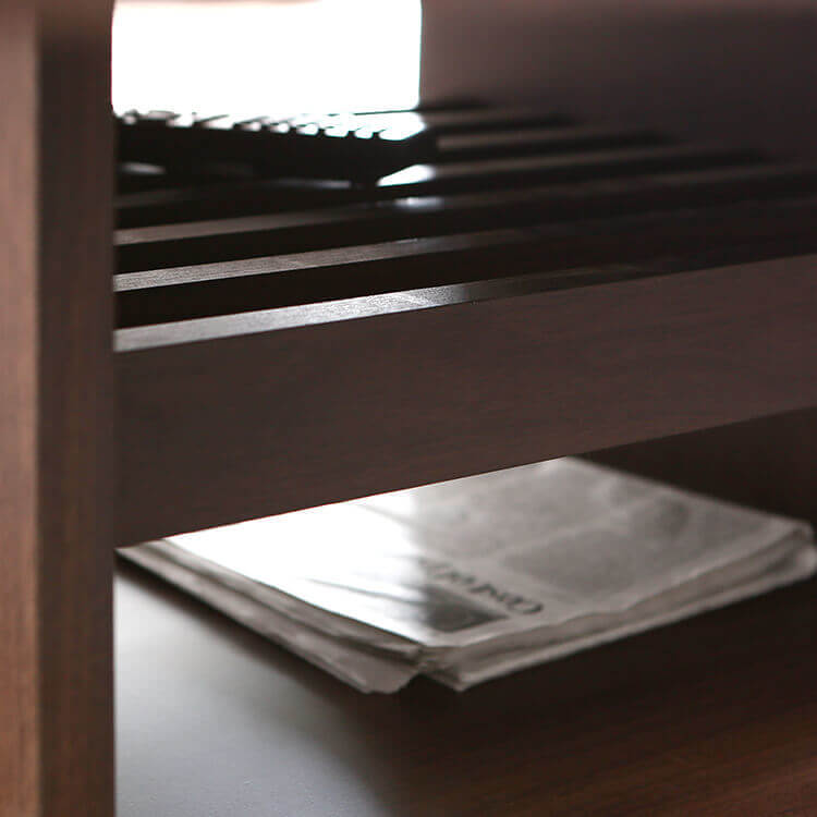 センターテーブル T字型 収納付き 木目調 日本製 ローテーブル リビングテーブル
